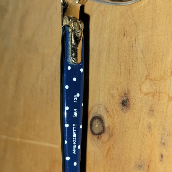 Kate Spade  "Ambrolette" style prescription glasses with case and cleaning cloth - Picture 5 of 6